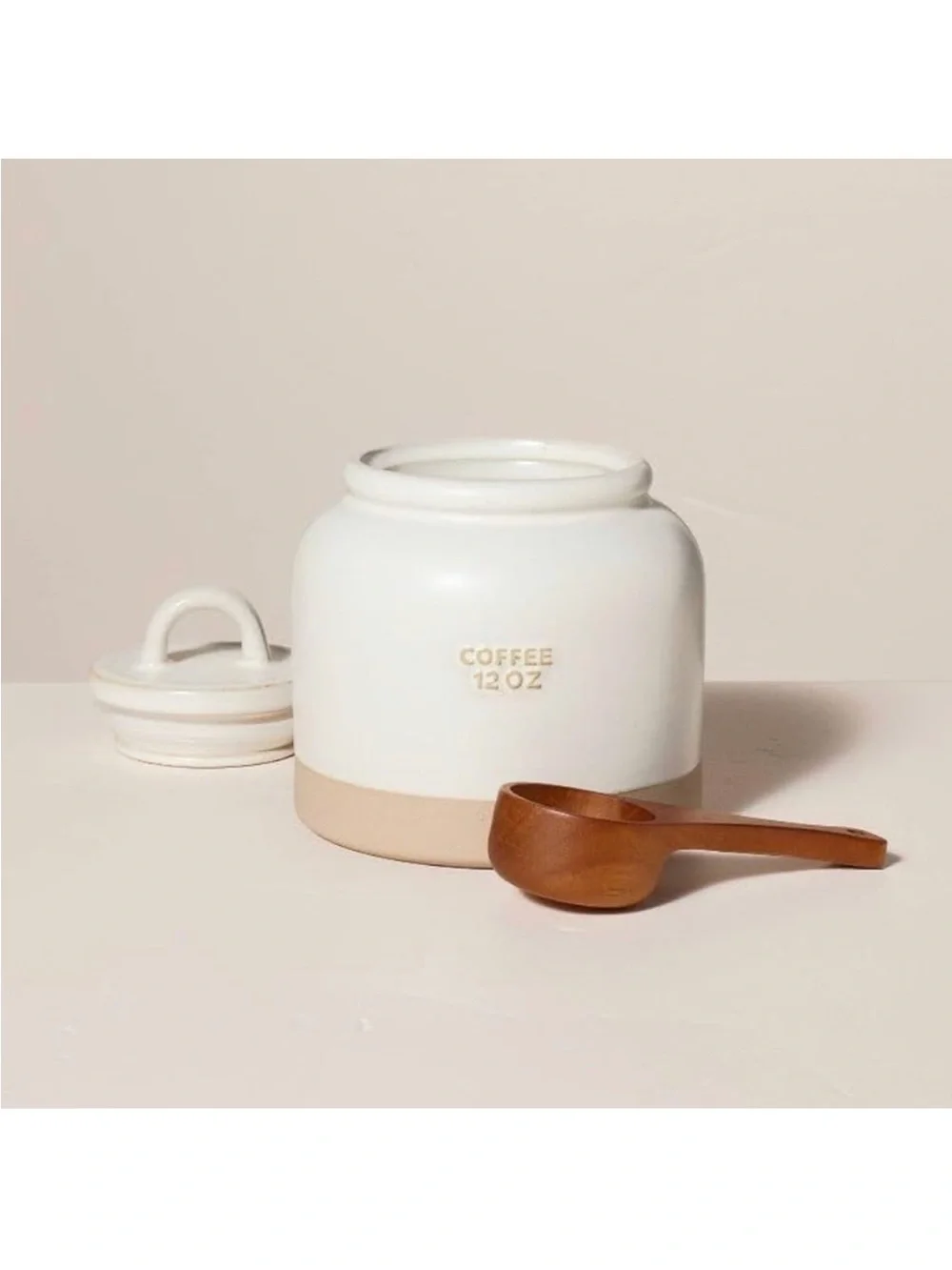 Hearth & Hand with Magnolia 12oz Stoneware Crock Coffee Canister with Scoop